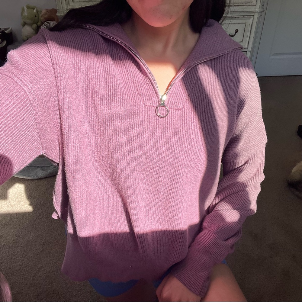 🔥3/$15 Purple Oversized Boxy Hoodie